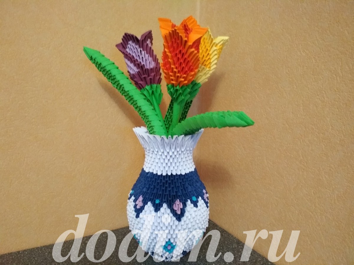 Ваза оригами